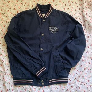American eagle bomber varsity 1970s vintage Americana windbreaker jacket